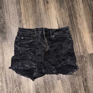 Stylish Black Denim Women's Shorts